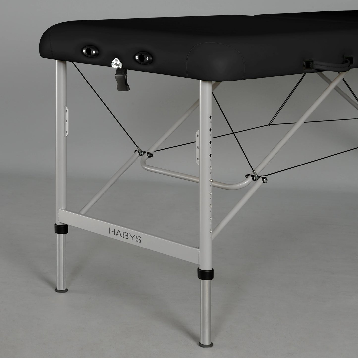 Elektrische Therapieliege Medmal Alu 60 Vinyl Flex K015, Schwarz