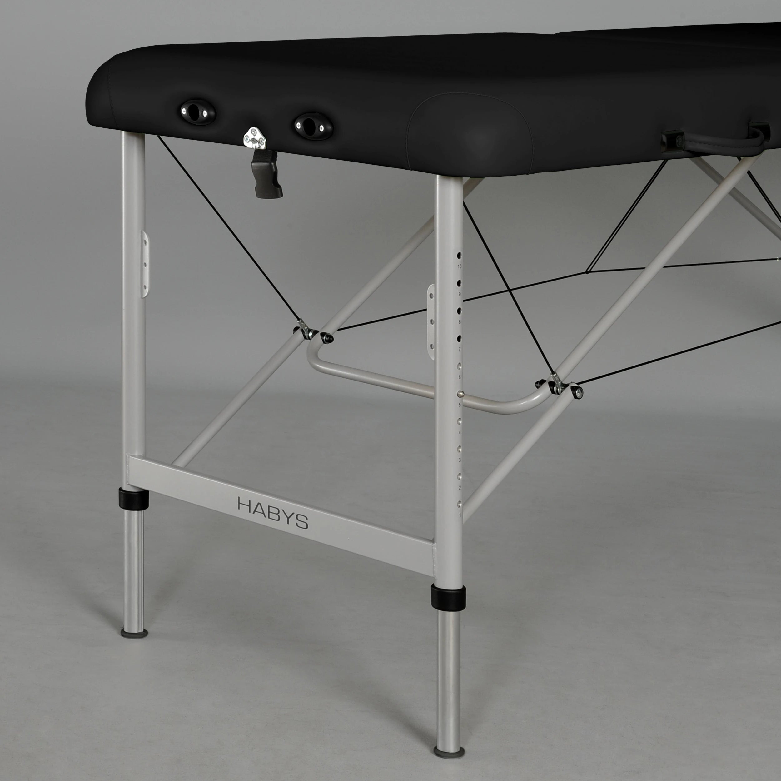 Elektrische Therapieliege Medmal Alu 60 Vinyl Flex K015, Schwarz