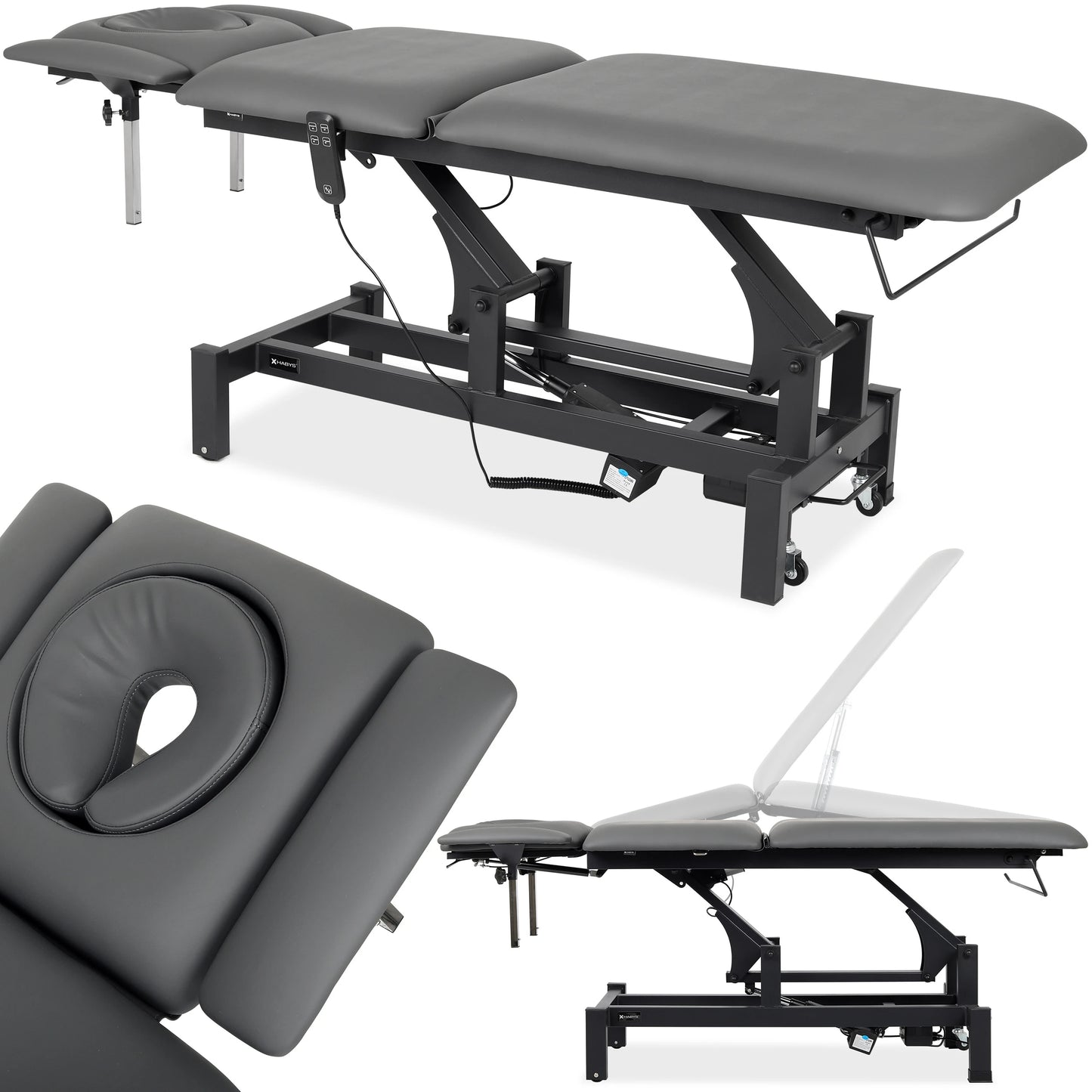 Stationary électrique table de massage Habys Fortis 5 ERGO gris