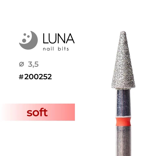 Diamond Nail Drill Bit Rounded Cone 3.5-8 Fine Fine Grit