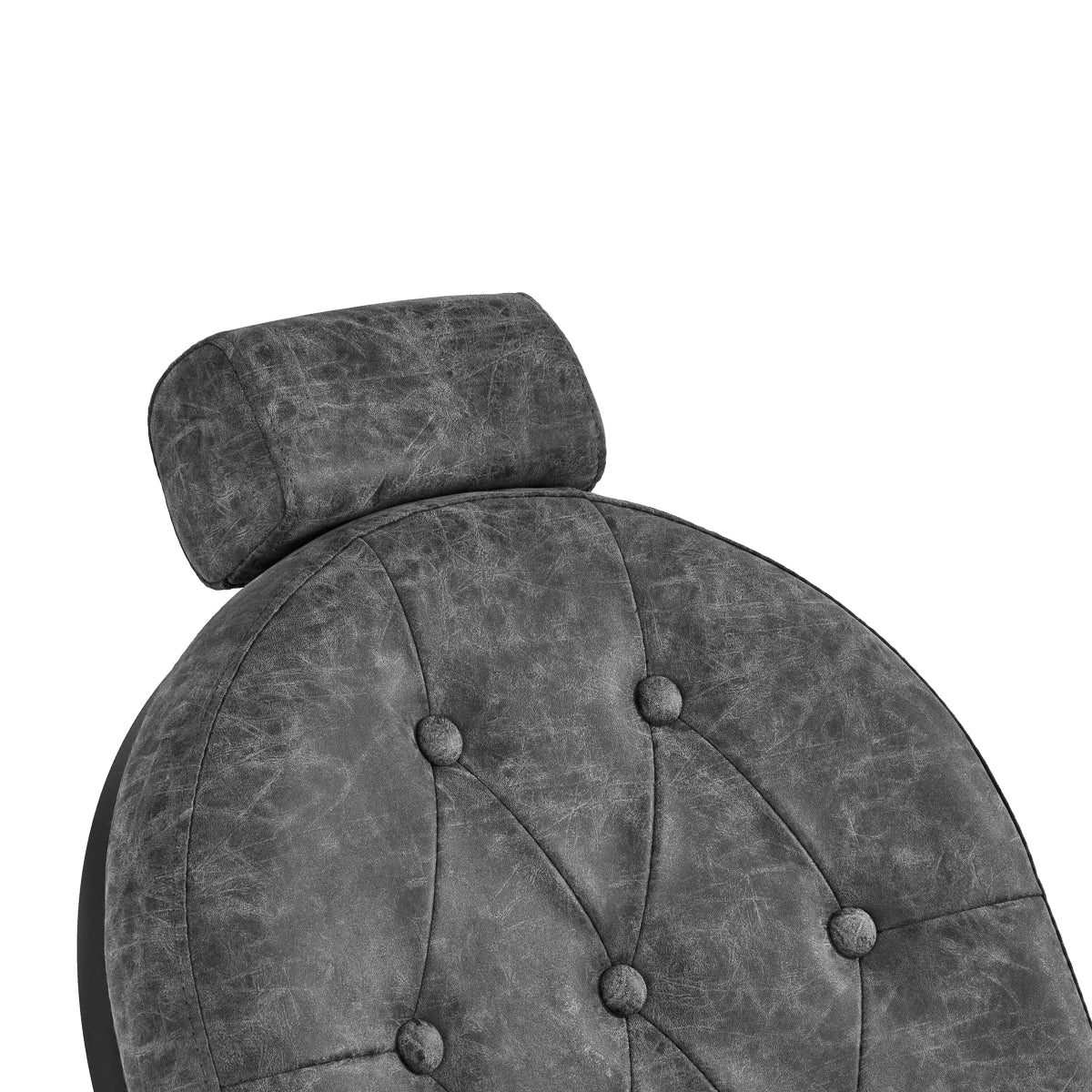 Hairdressing chair Gabbiano President Old Leather gray