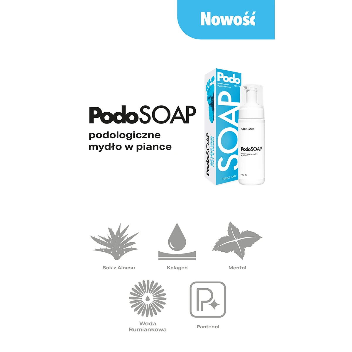 Podoland Podosoap podological soap in foam 100 ml