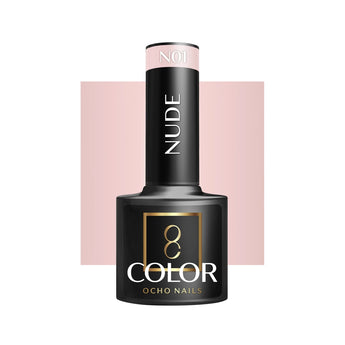 OCHO NAILS hibridinis nagų lakas Nude N01, 5 g