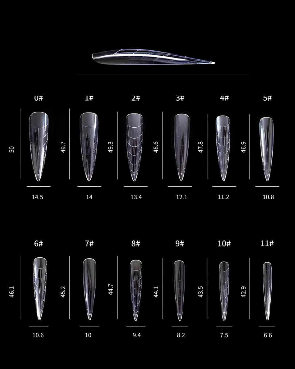 DARK by Rior Nagelformen-Set mit Schablonen