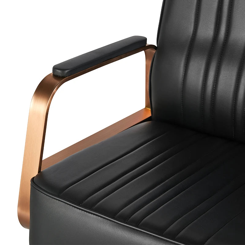 Hairdressing chair Gabbiano Acri, copper-black