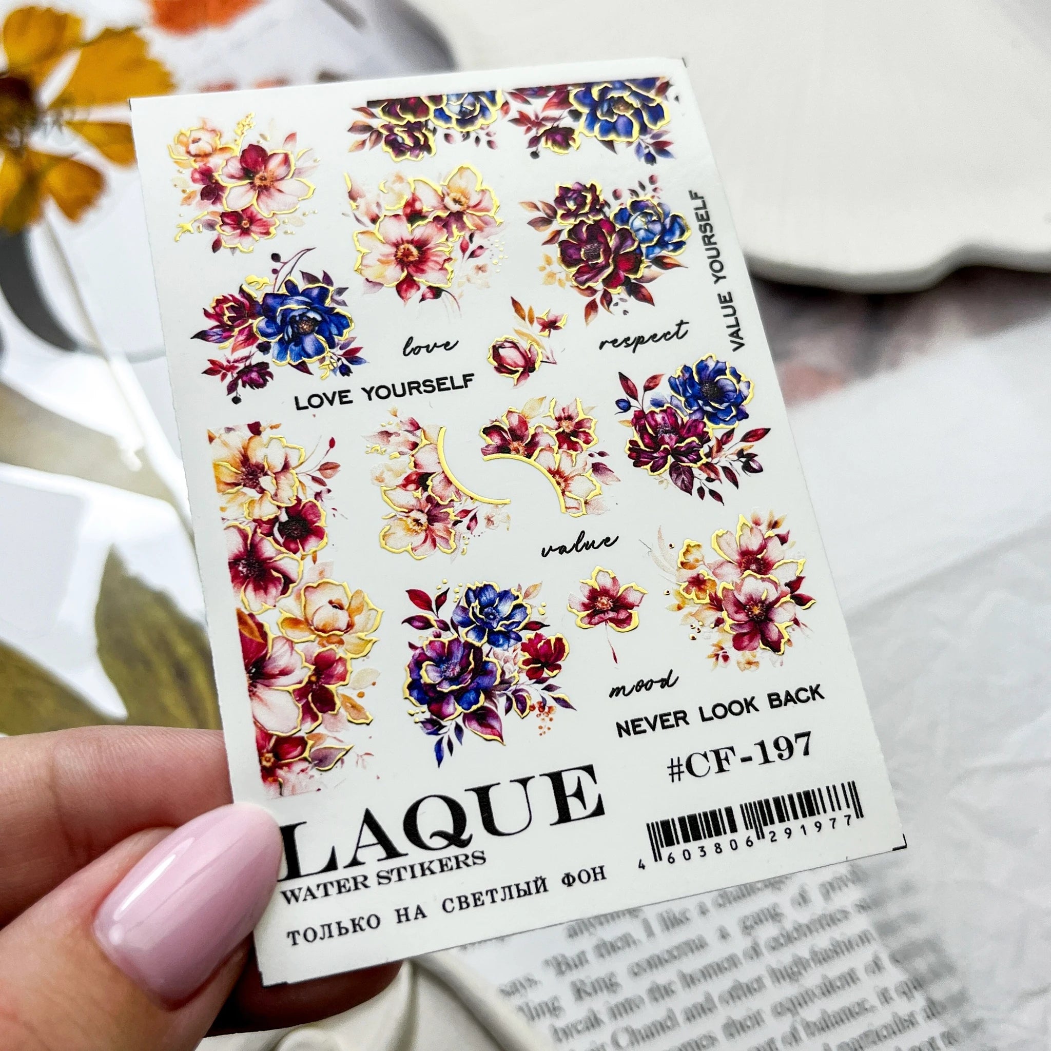LAQUE NailArt-Einleger design #CF-197
