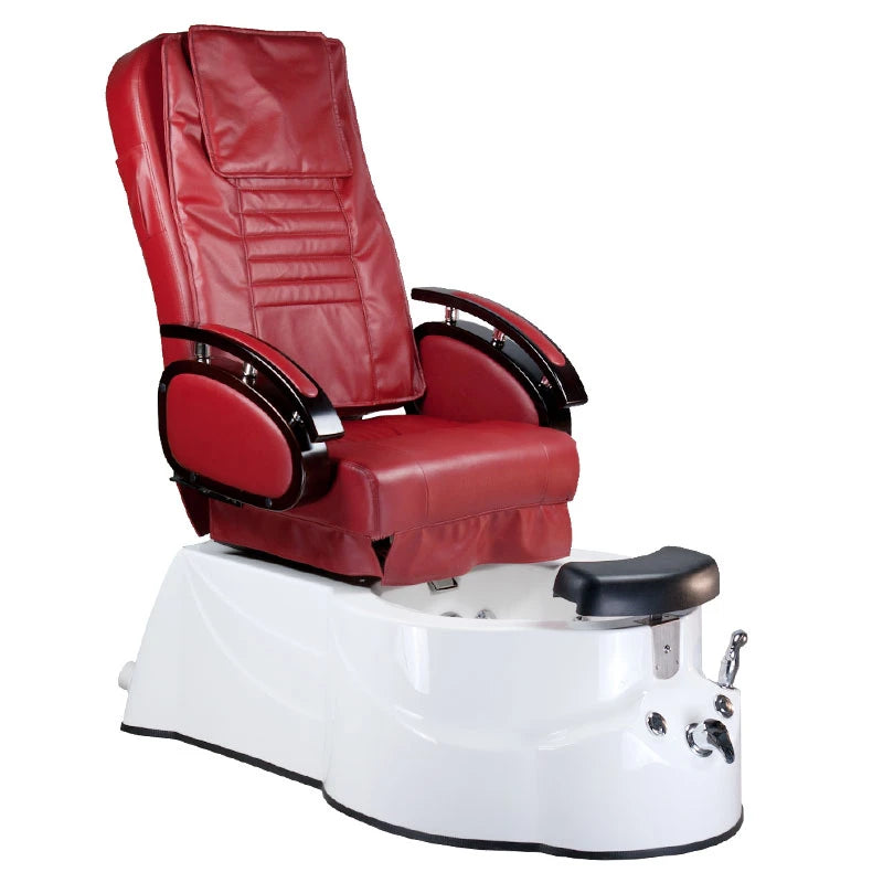 Pedikīra krēsls ar masāžu, BR-3820D, bordo