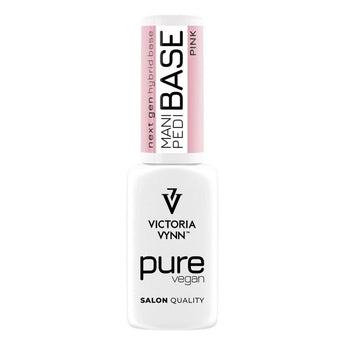 PURE VEGAN Manikīra un pedikīra bāze Pink, 8 ml