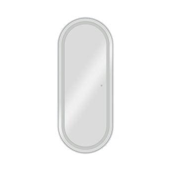 BLISS mirror with LED lighting, silver