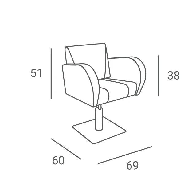 Hairdressing chair Vida