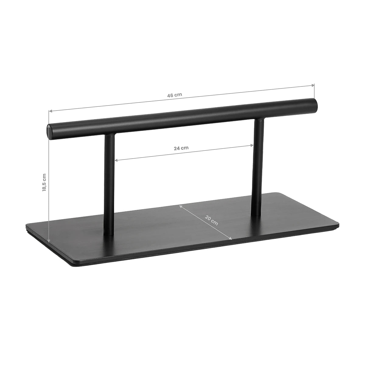 Gabbiano Kappersvoetensteun L008B, zwart