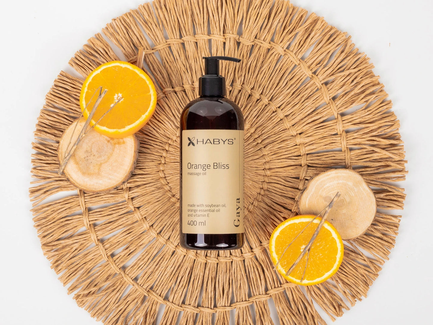 Massage Oil, Orange bliss, HABYS, 400 ml