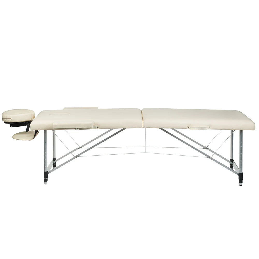 Folding massage table COMFORT 11, creame