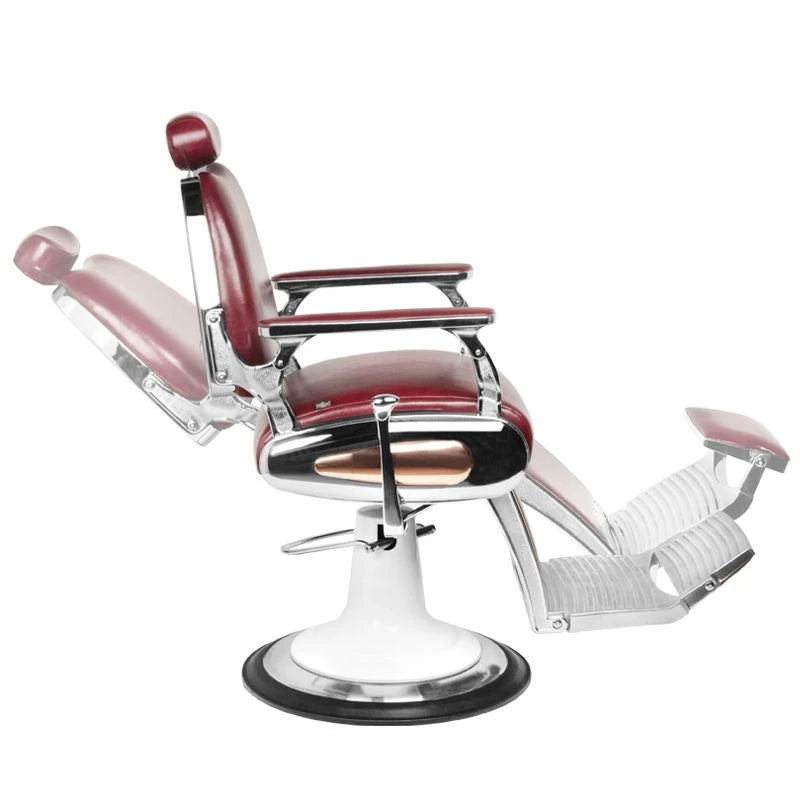 fauteuil Barbier Gabbiano moto style bordeaux