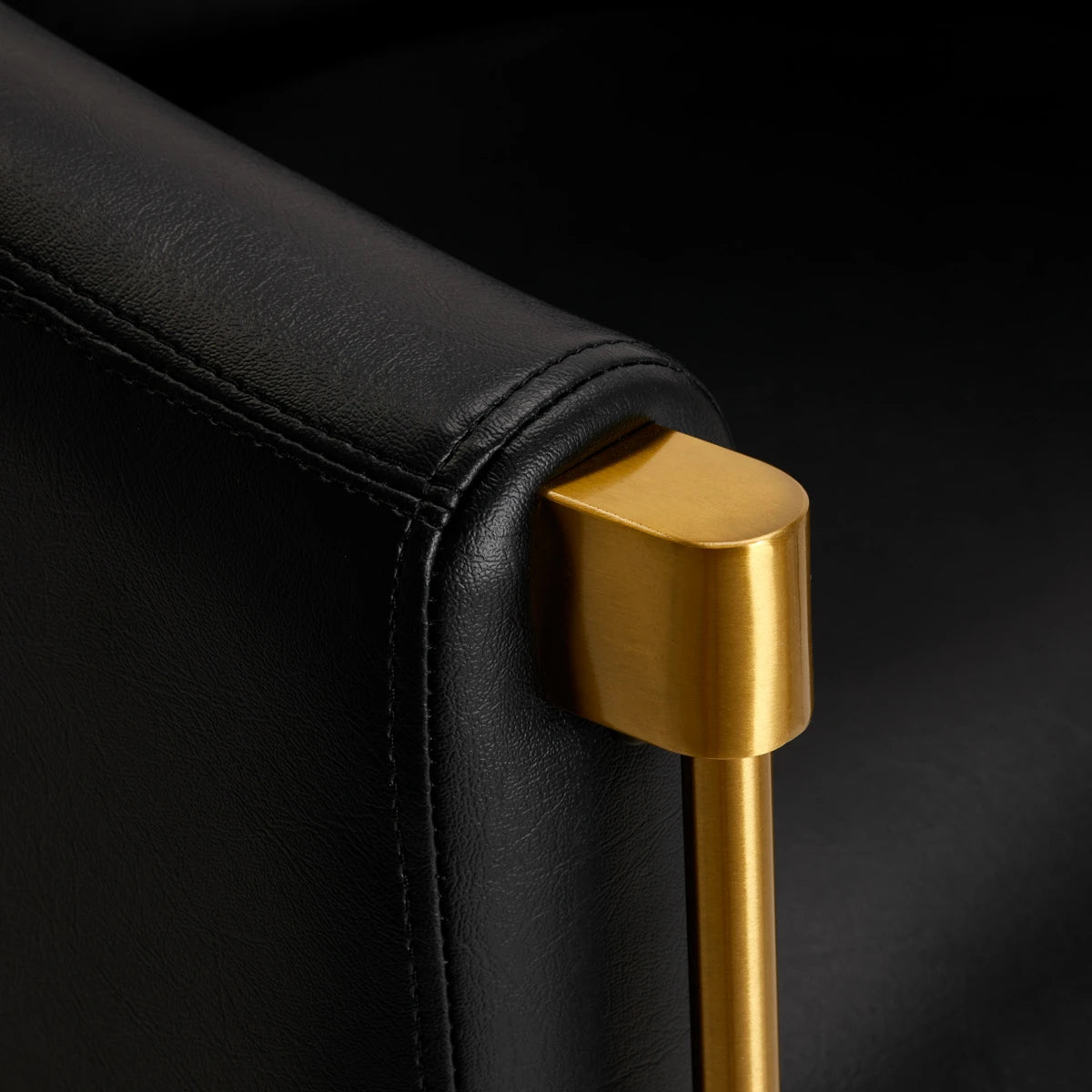 GABBIANO Friseurstuhl Burgos, schwarz-gold