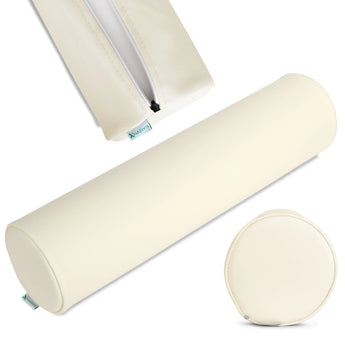 Rond kussen 15x60 cm, Beige