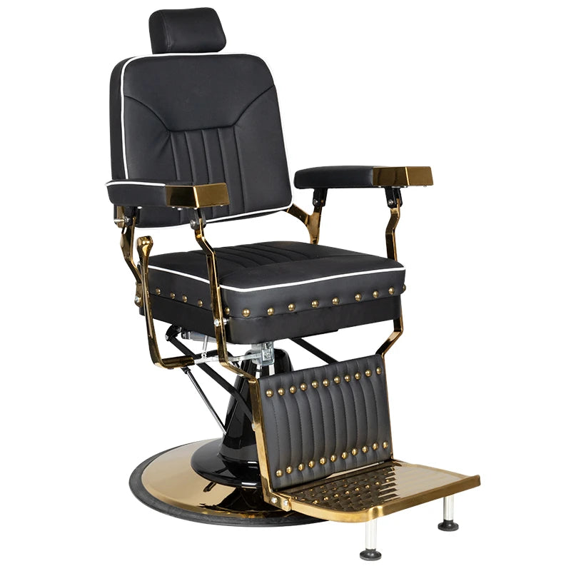Gabbiano Filippo Barberstuhl, Schwarz und Gold