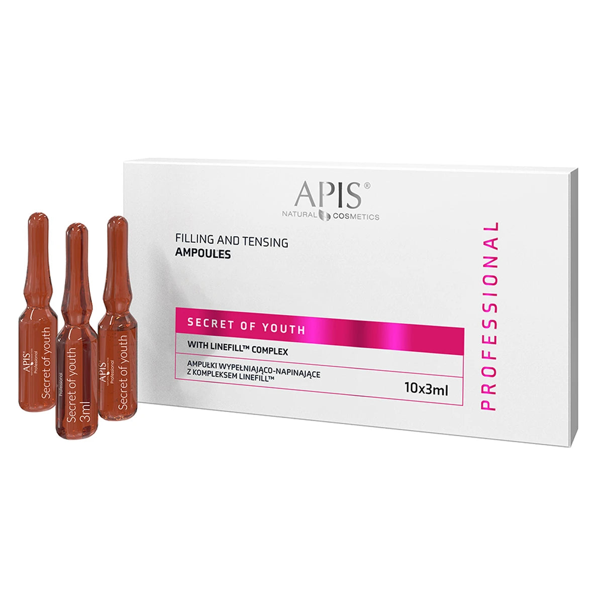 APIS ampulės su Linefill™ kompleksu, užpildymui ir stangrinimui, 10 x 3 ml