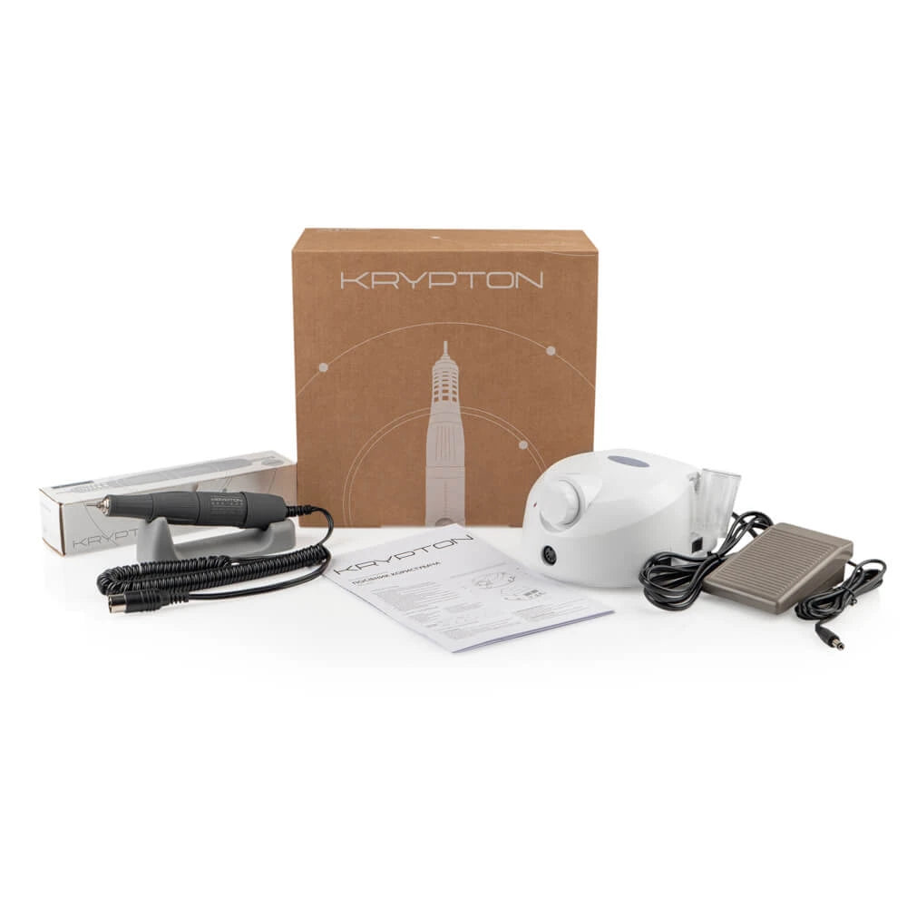 Аппарат для маникюра и педикюра (фрезер) KRYPTON XPS-400 WHITE/PURPLE, 65 W и 40 000 об./мин.