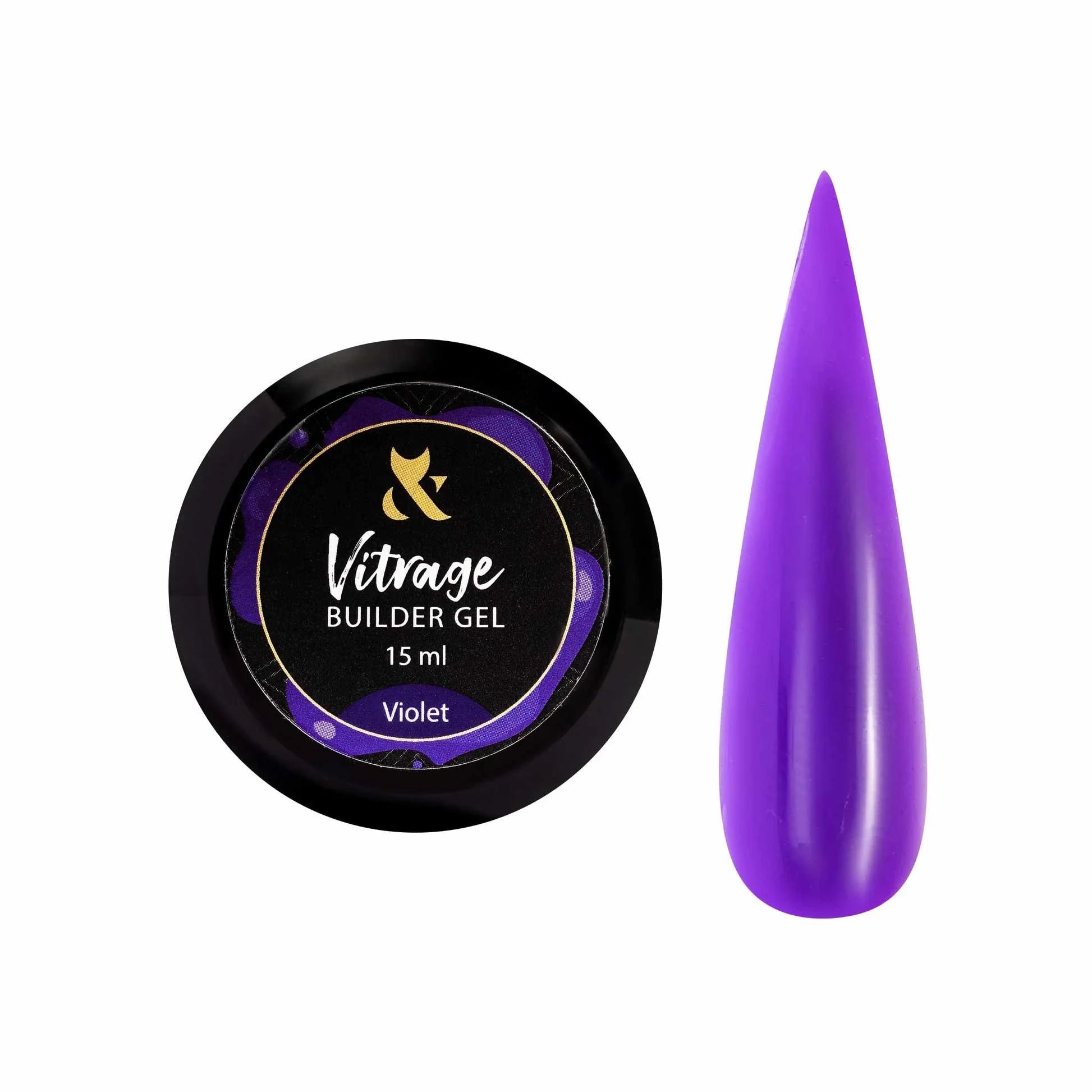 Vitrage Builder gel Violet, 15 ml