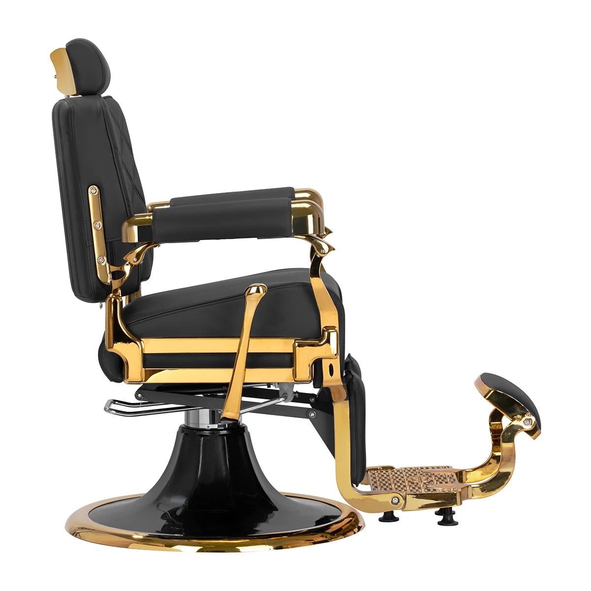 Barber Chair Gabbiano Leonardo Gold Black