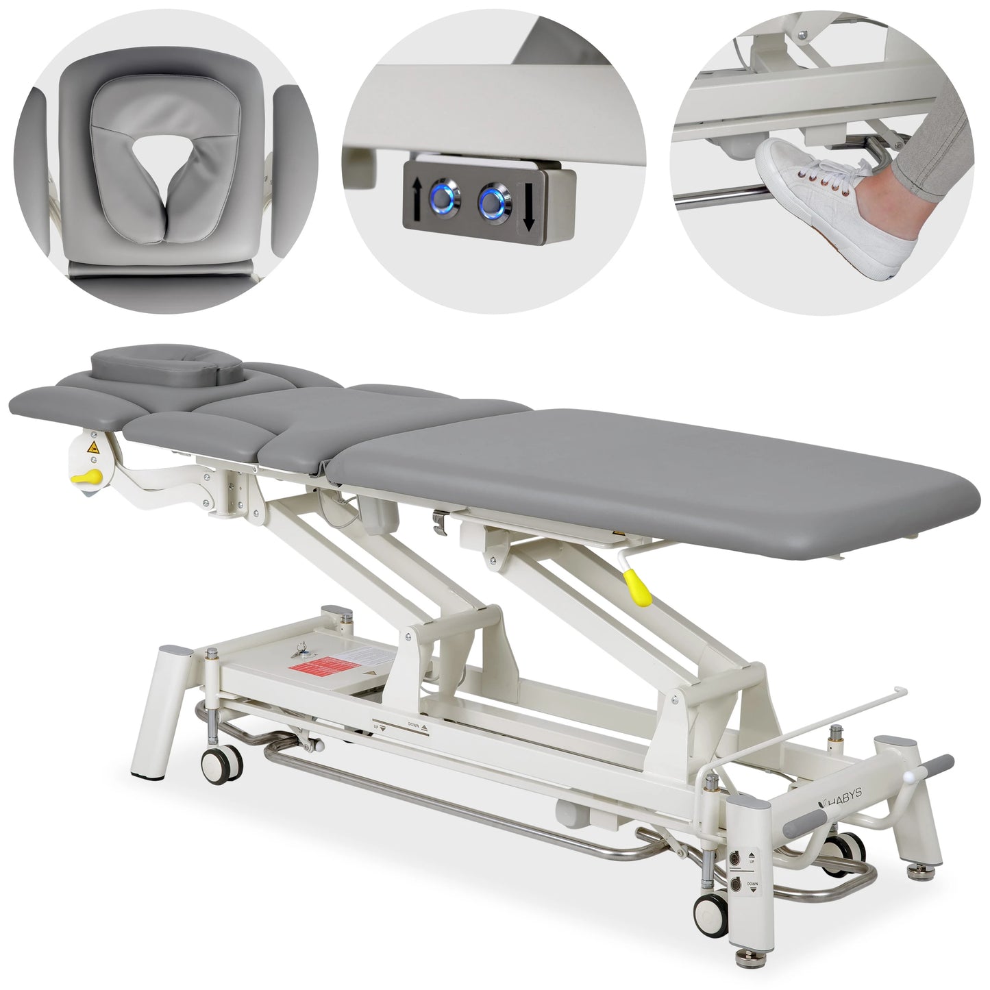 Elektrické masážní a fyzioterapeutické lehátko Proxima X7 Touch Core, šedá