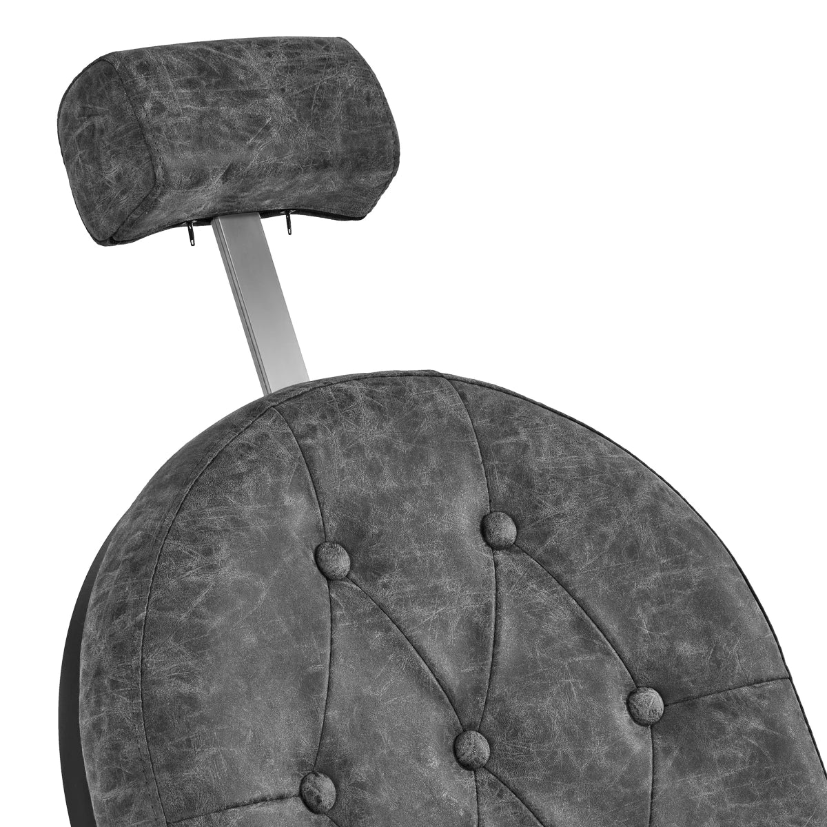 Hairdressing chair Gabbiano President Old Leather gray