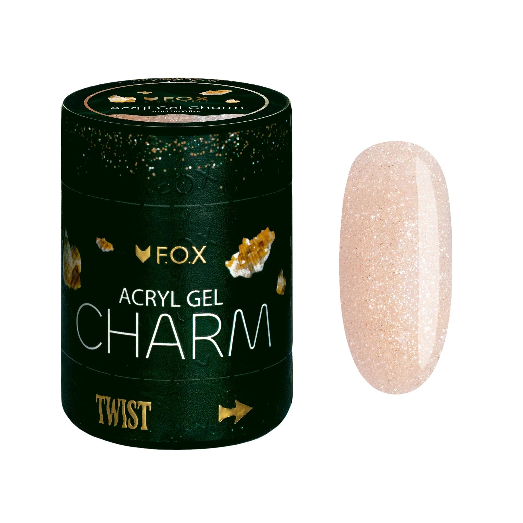 F.O.X Acryl Gel Charm Topaz, 15 ml