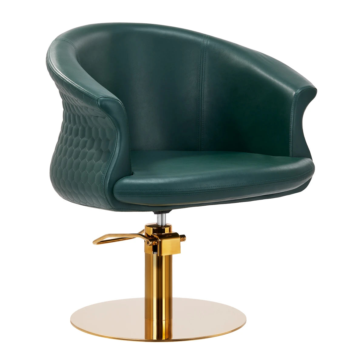 Hairdressing chair Gabbiano Wersal golden-green