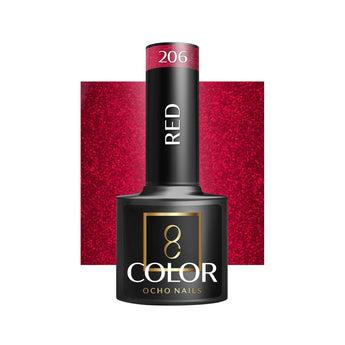 OCHO NAILS Gellak Red 206, 5 g