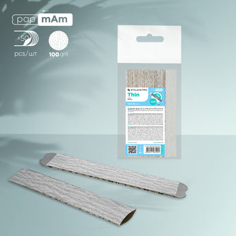 Staleks Maināmi faili taisnai pamatnei SMART 22 papmAm, 100 grit, 50 gab.