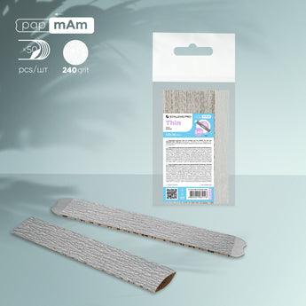 Staleks Maināmie faili (papmAm) taisnai pamatnei SMART, 240 grit, 50 gab.