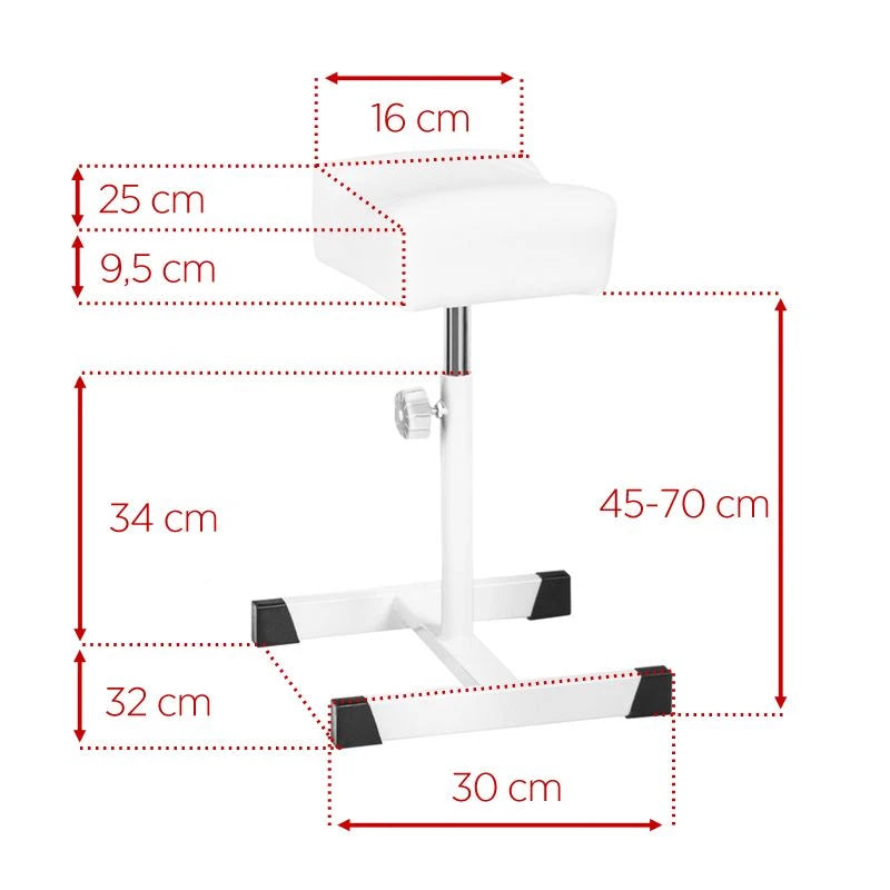 White bell pedicure footrest
