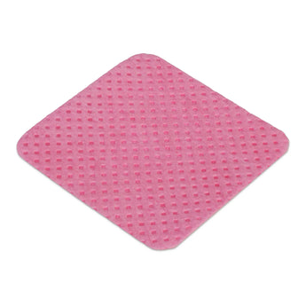 Geperforeerde katoenen schijfjes voor manicure, pluisvrij, roze, 200 stuks