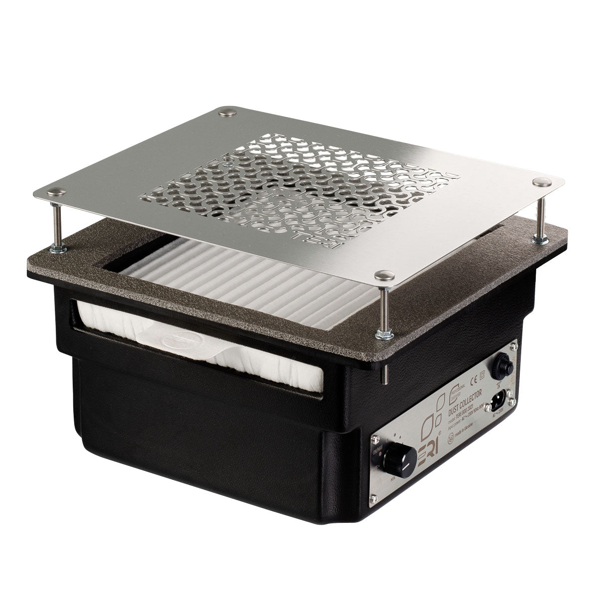 Teri 800 black (silver mesh)-built-in nail dust collector