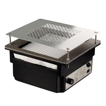 Teri Turbo black (silver mesh)-built-in nail dust collector
