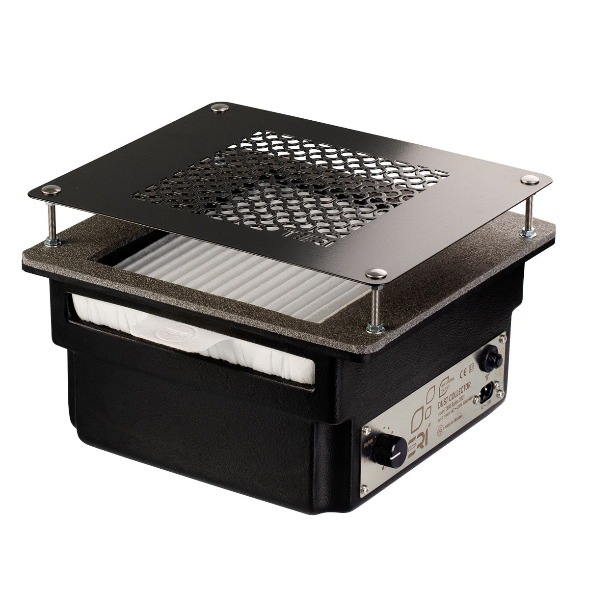 Teri Turbo black (black mesh)-built-in nail dust collector