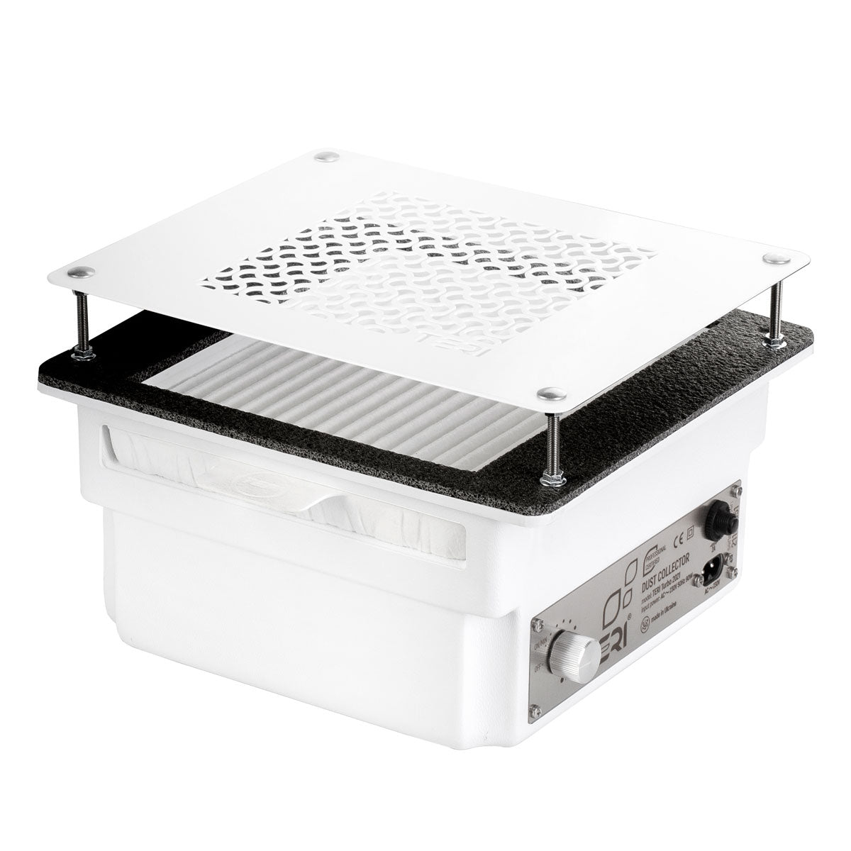 Teri Turbo white (white mesh)-built-in nail dust collector