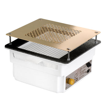 Teri Turbo white (golden mesh)-built-in nail dust collector