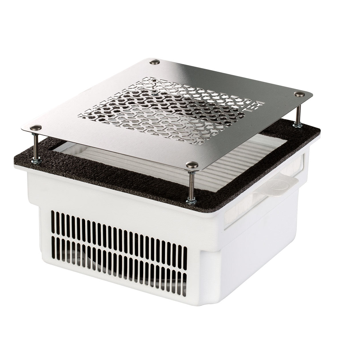 Teri 800 white (silver mesh)-built-in nail dust collector