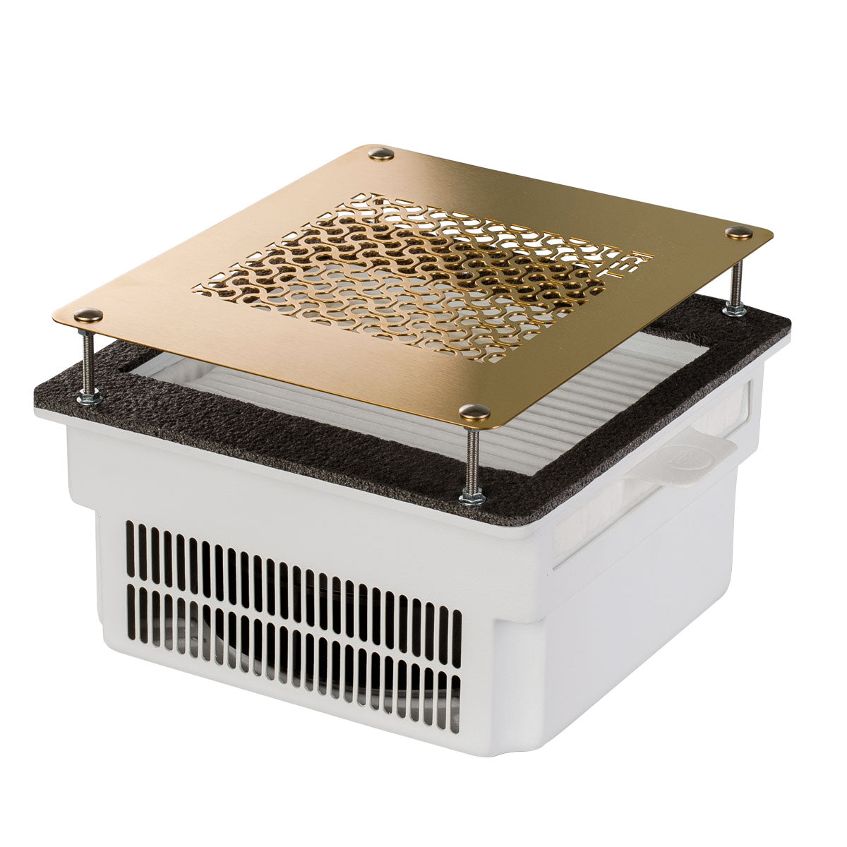 Teri Turbo white (golden mesh)-built-in nail dust collector