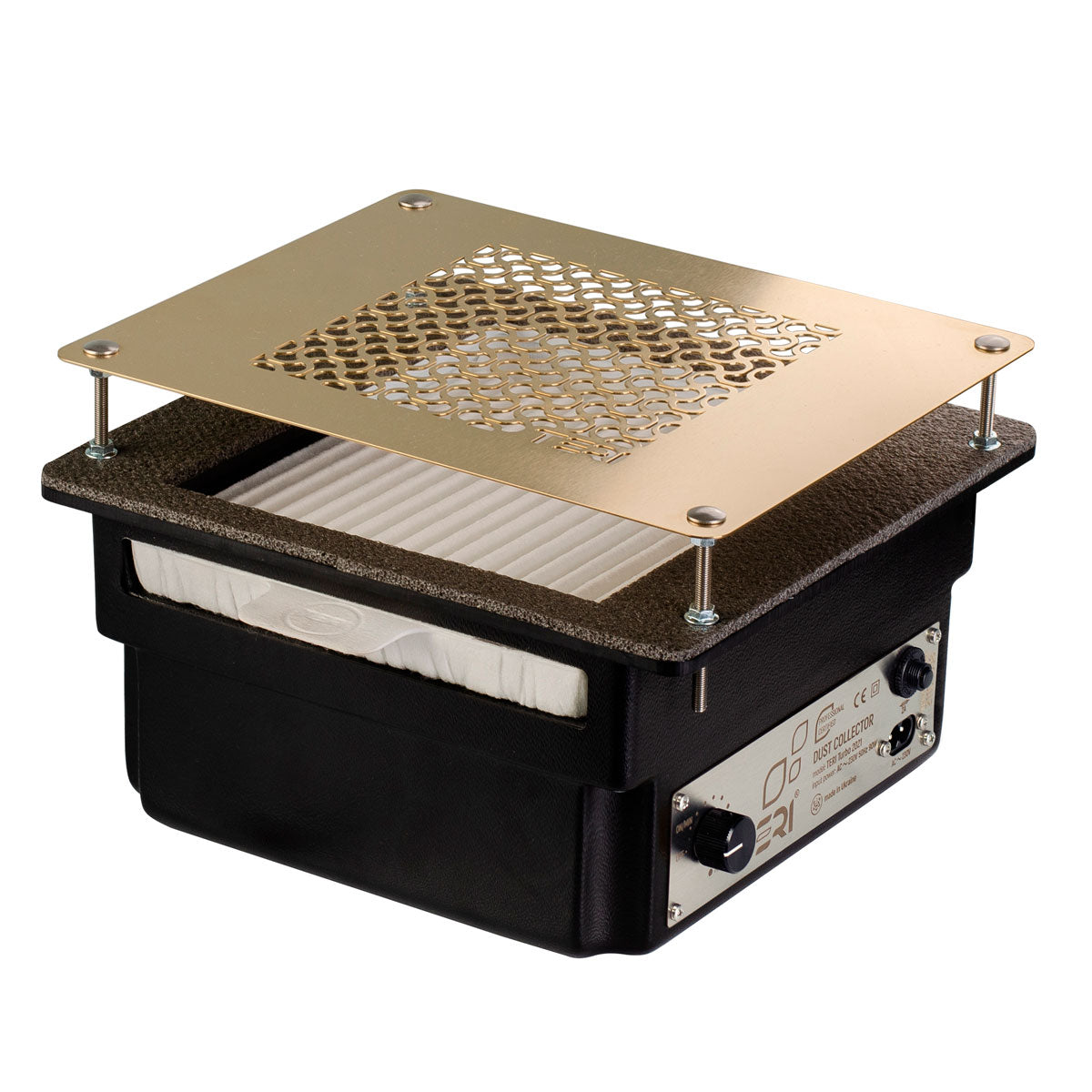 Teri Turbo black (golden mesh)-built-in nail dust collector