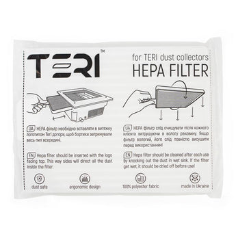 HEPA filter for built-in Nail Dust Collector Teri 600 / Turbo