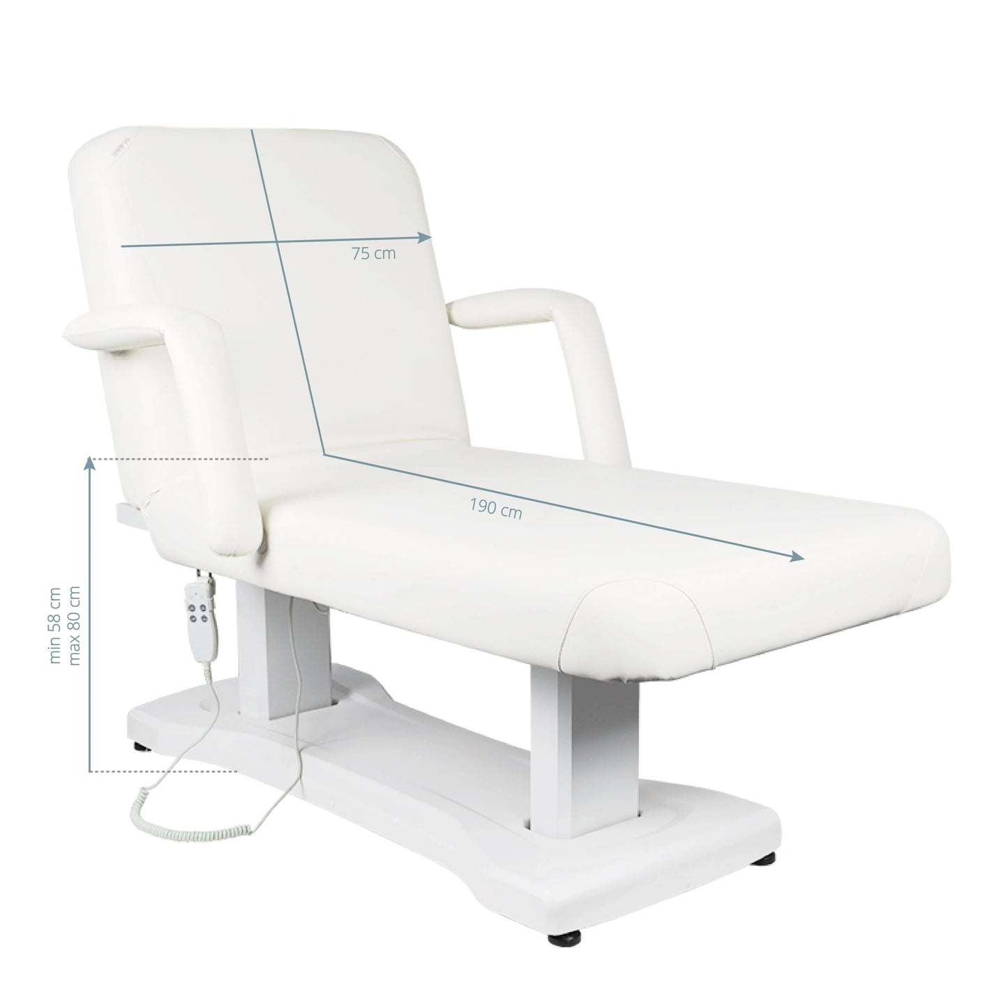 électrique lit massage Azzurro 819a 3 puissant blanc
