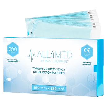 All4med Autoclavable bags 190mm x 330mm 200pcs