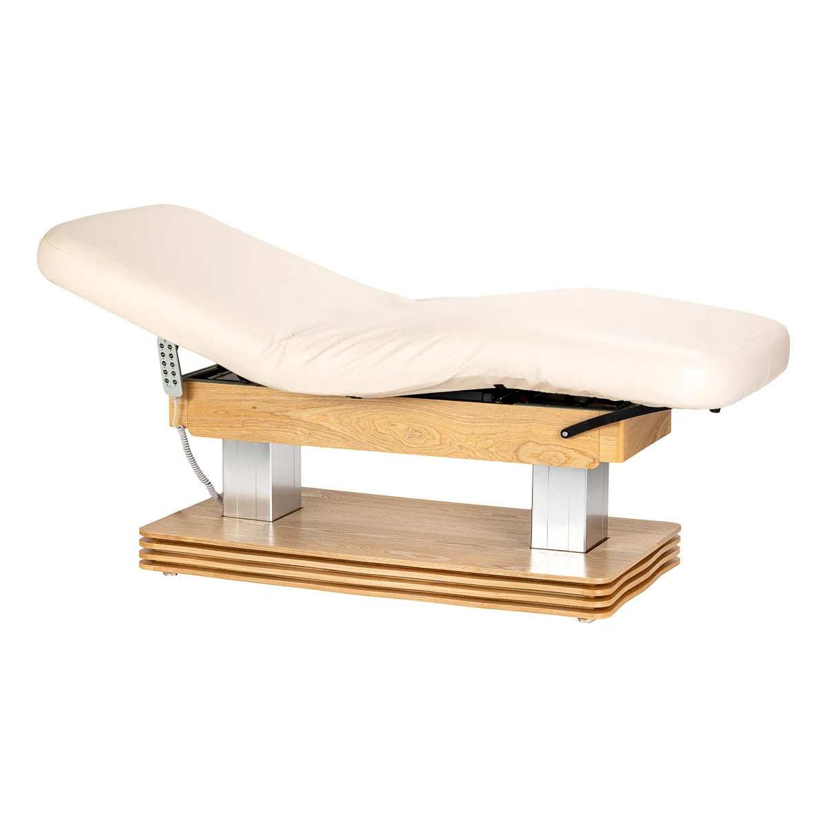 SPA kušete Sillon Comfort, krēmkrāsa ar gaiši brūnu pamatni