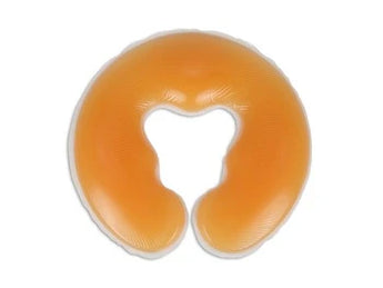 U shape silicone gel pad for massage tables with face rest, nude