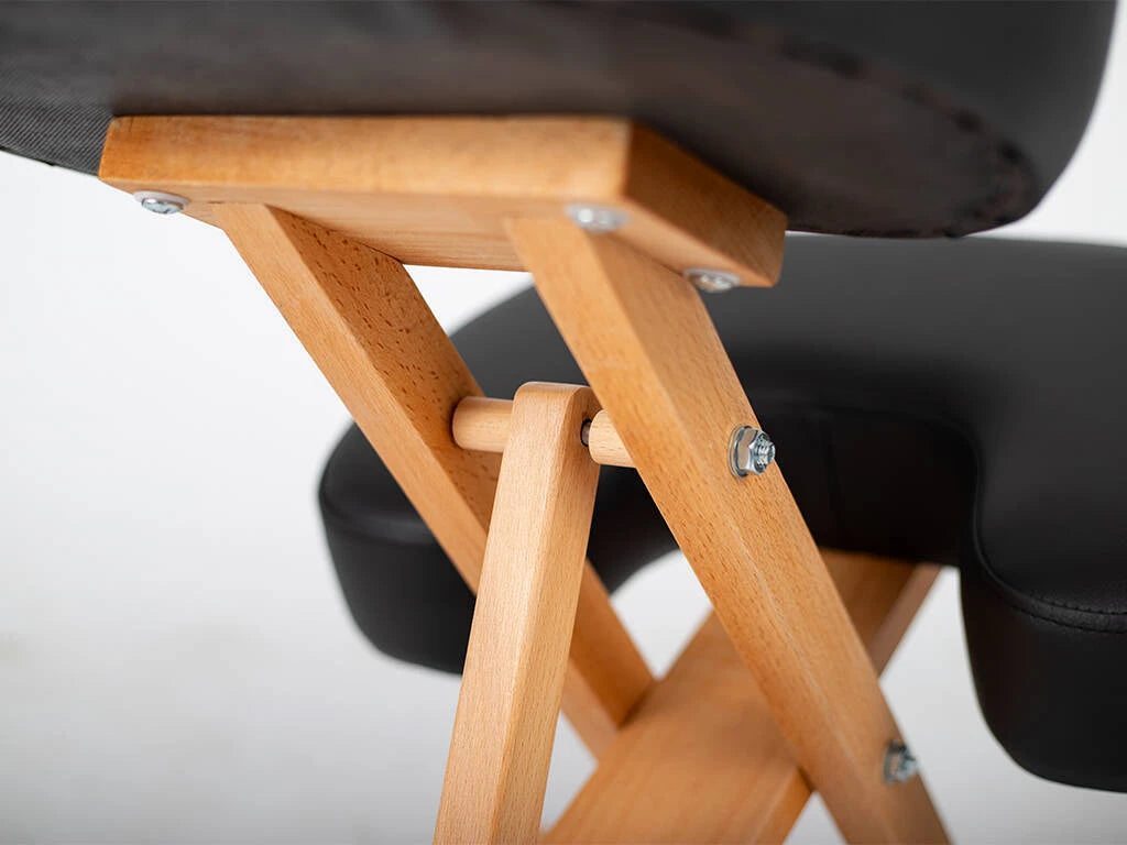 Ergonomic Kneeling Chair Ergo Simple, natural wood, castors with lock