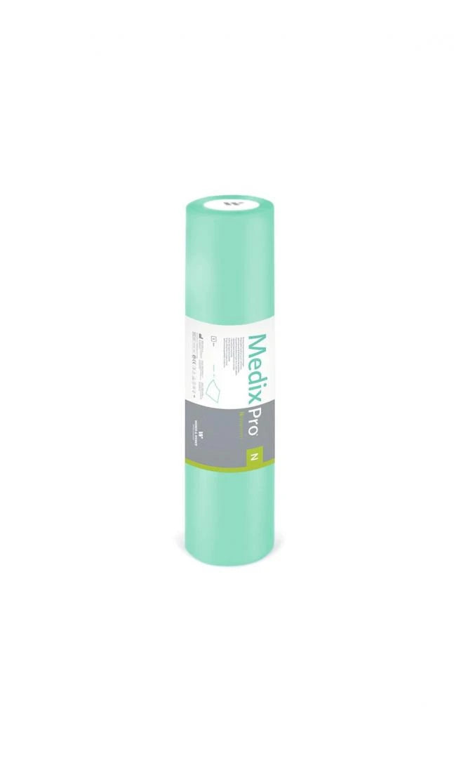 NON-woven bedsheet in roll with perforation Medixpro 60cm x 50m -GREEN