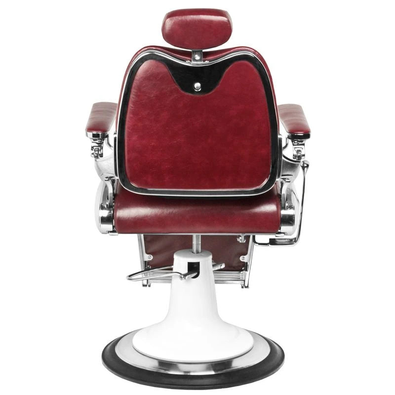 fauteuil Barbier Gabbiano moto style bordeaux